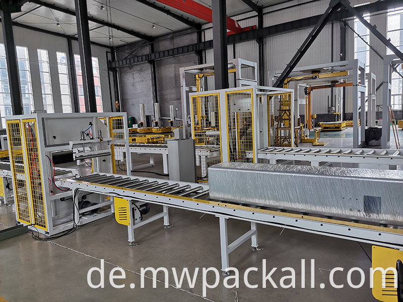 Halbautomatische horizontale Stretchschlauchverpackungsmaschine von Myway Machinery Aluminiumprofilverpackungsmaschine